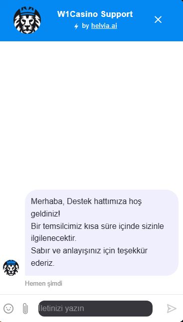 w1casino canlı destek